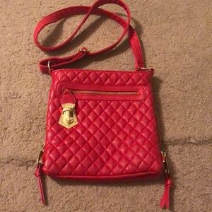 Red Steve Madden cross body purse